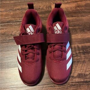 Adidas Men's Burgundy Athletic Shoes with White Accents